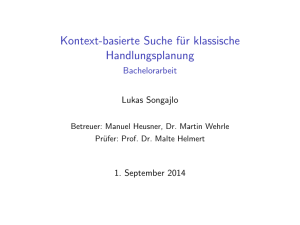 Kontext-basierte Suche für klassische Handlungsplanung