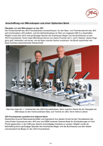 JEG Elsenfeld | Mikroskope und Optische Bank - Julius