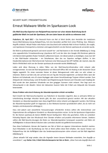 Erneut Malware-Welle im Sparkassen-Look