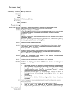 Curriculum vitae - Südtiroler Sanitätsbetrieb
