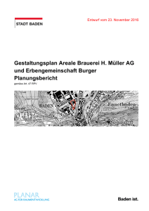 Gestaltungsplan Areale Brauerei H. Müller AG und