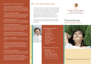 Thymustherapie - Arztpraxis Dr. Stiasny