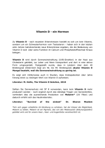 Vitamin D - ein Hormon