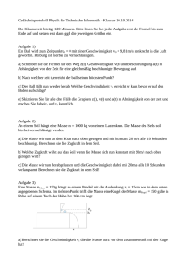 Gedächnisprotokoll Physik für Technische Informatik