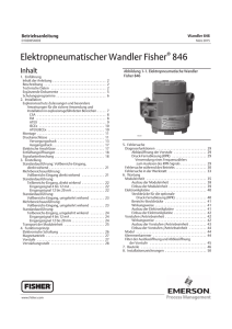 Elektropneumatischer Wandler Fisher 846