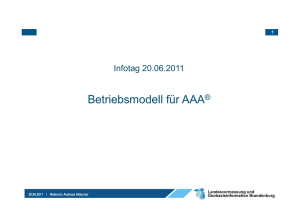 AAA Betriebskonzept - Landesvermessung und