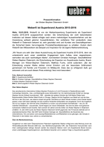 Weber® ist Superbrand Austria 2015-2016