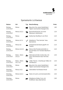 Speisekarte Lichtwiese - Studierendenwerk Darmstadt