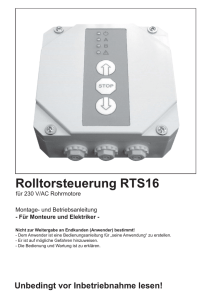 RTS16 - Rohrmotor24
