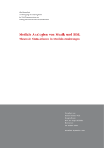 Mediale Analogien von Musik und Bild.