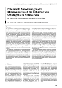 Artikel Potenzielle Auswirkungen des Klimawandels als PDF