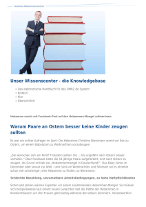 Unser Wissenscenter - die Knowledgebase Warum Paare