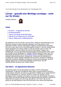 Lernen - gewußt wie! Wichtige Lerntipps