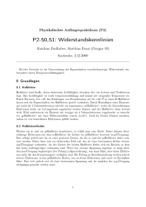 P2-50,51 - Widerstandskennlinien