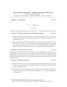 Theoretische Physik II - Elektrodynamik WS 05/06