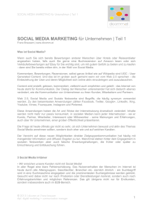 SOCIAL MEDIA MARKETING für Unternehmen | Teil 1