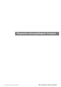 9. Physische Leistungsfähigkeit: Kreislauf