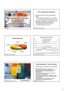 Psychosomatische Störungen bei Adoleszenten