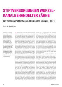 ein wissenschaftliches und klinisches Update (Teil 1)