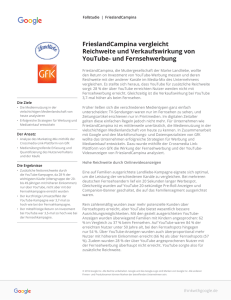 FrieslandCampina vergleicht Reichweite und Verkaufswirkung von