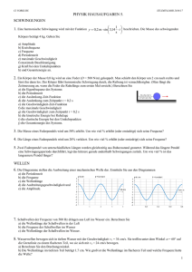 Physik Aufgabenblatt 5