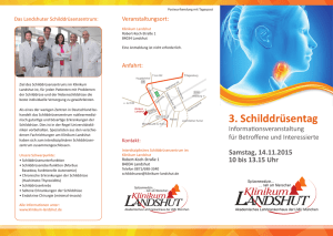 3. Schilddrüsentag - Klinikum Landshut