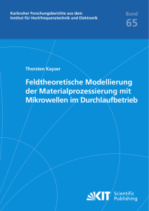 Feldtheoretische Modellierung der Materialprozessierung mit