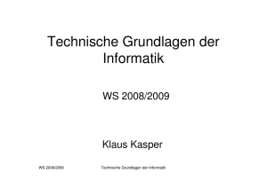 Technische Grundlagen der Informatik