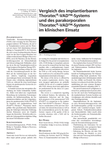 VAD™-Systems und des parakorpalen Thoratec ® -VAD