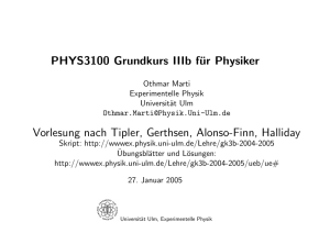 t - Institut für Experimentelle Physik