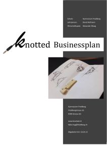 Businessplan - Young Enterprise Switzerland