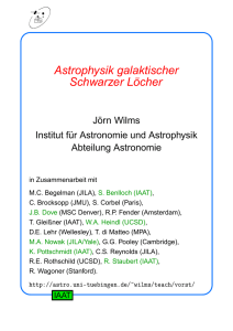 Astrophysik galaktischer Schwarzer Löcher