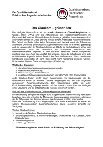 Das Glaukom – grüner Star - QFA - Qualitätsverbund Fränkischer