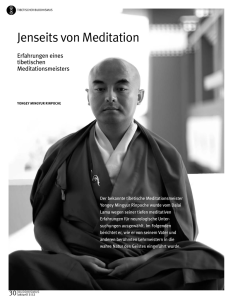 Interview mit Yongey Mingyur Rinpoche: Jenseits von