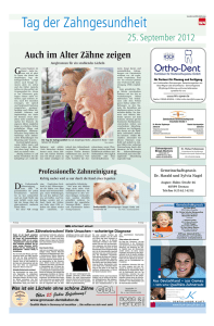 Tag der Zahngesundheit