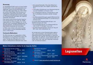 Legionellen in Wassersystemen