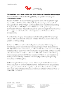 Pressemitteilung - Omnicom Media Group Germany