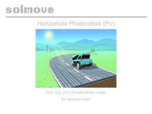 Horizontale Photovoltaik (PV)