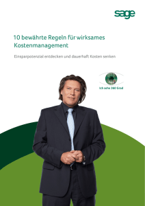 10 bewährte Regeln für wirksames Kostenmanagement