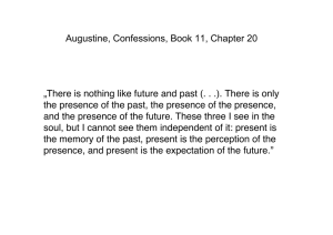 Augustine, Confessions, Book 11, Chapter 20 „There is