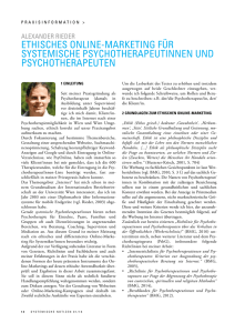 Alexander Rieder - Lehranstalt für systemische Familientherapie