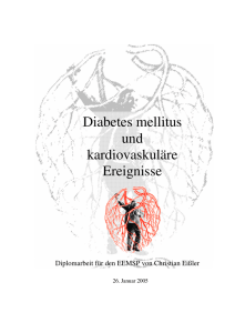 Diabetes mellitus und kardiovaskuläre Ereignisse