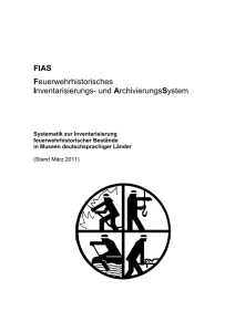 FIAS Feuerwehrhistorisches Inventarisierungs