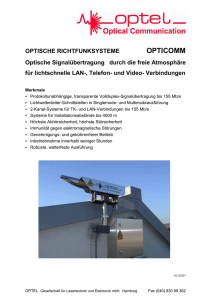 Optische Richtfunksysteme OPTICOMM