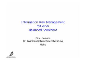 Information Risk Management mit einer Balanced Scorecard