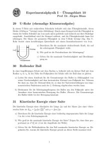 Experimentalphysik I – ¨Ubungsblatt 10 29 U-Rohr