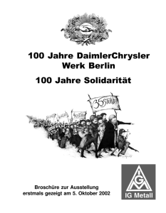 100 Jahre DaimlerChrysler Werk Berlin