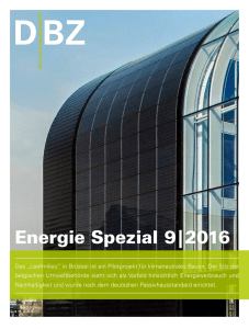 Energie Spezial 9|2016 Das „Leefmilieu“