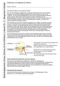 PRT Aufklärungs- und Fragebogen für Patienten