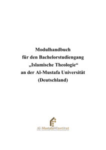 Modulhandbuch für den Bachelorstudiengang - Al